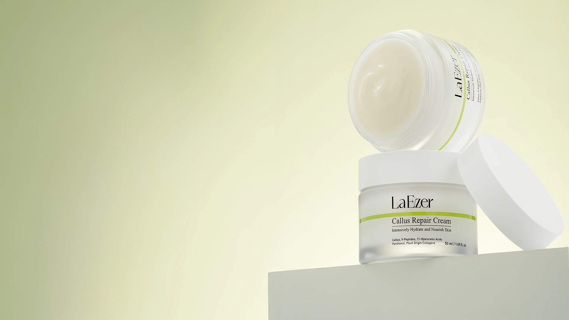 LaEzer Callus Repair Cream-ийн онгорхой сав